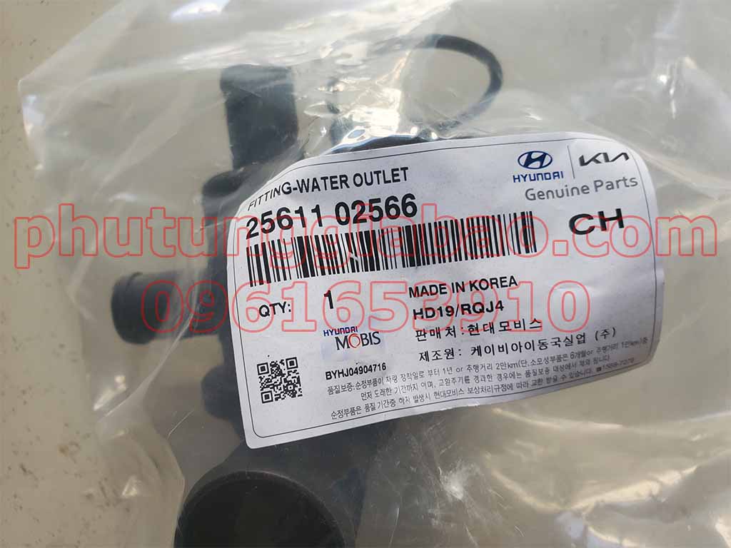 Cút chia nước động cơ không cảm biến Kia Morning  2561102566